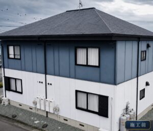 静岡市で現地調査を行った築25年の2階建てアパート外観